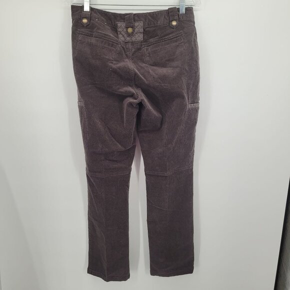 Bob Timberlake womens 8 brown corduroy pants with pockets cotton blend - Picture 2 of 9